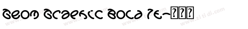 Geom Graphic Bold It字体转换